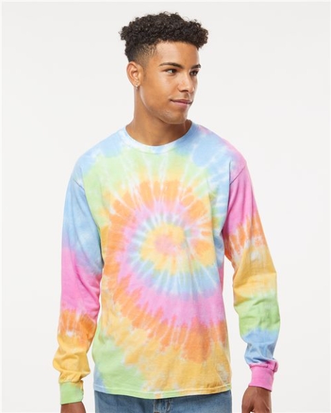 Colortone - Unisex Tie-Dyed Long Sleeve T-Shirt - 2000