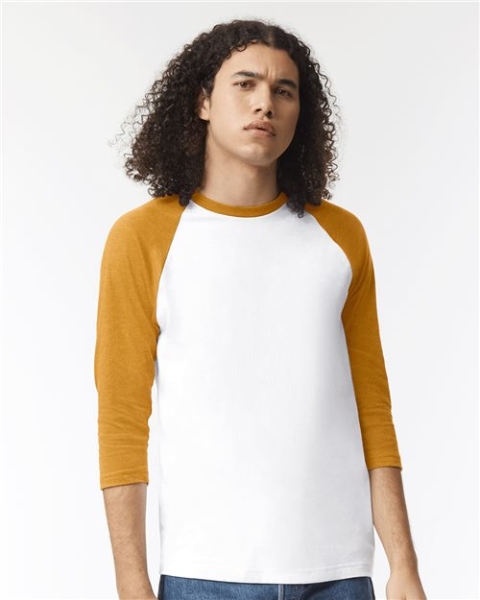 American Apparel - Unisex CVC Three-Quarter Sleeve Tee - 2003CVC