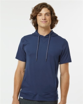 Holloway - Men's Eco Revive™ Ventura Soft Knit Short Sleeve Hooded Sweatshirt - 222505