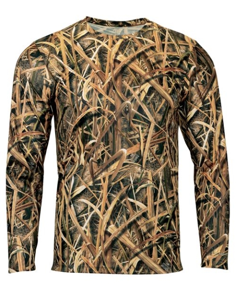 Paragon - Men's Oxford Performance Camo Print Long Sleeve T-Shirt - 237