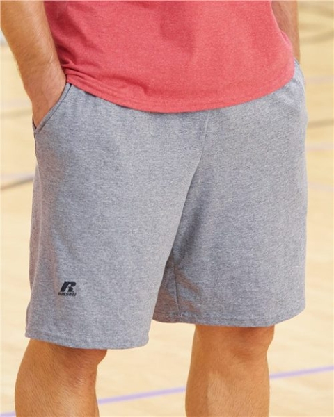Russell Athletic - Men's Cotton Classic Jersey Shorts with Pockets - 25843M