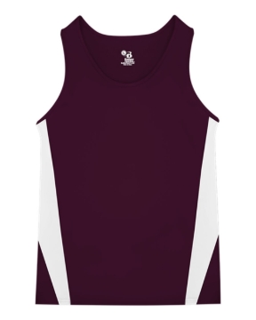 Maroon/ White