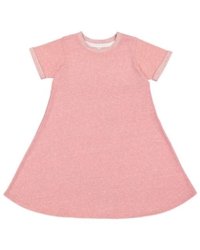LAT - Toddler Harborside Mélange French Terry Twirl Dress - 2679