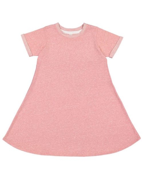 LAT - Toddler Harborside Mélange French Terry Twirl Dress - 2679