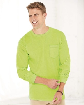 Bayside - Unisex Union-Made Long Sleeve Pocket T-Shirt - 3055