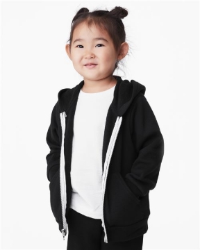 BELLA + CANVAS - Toddler Sponge Fleece Full-Zip Hoodie Sweatshirt - 3739T