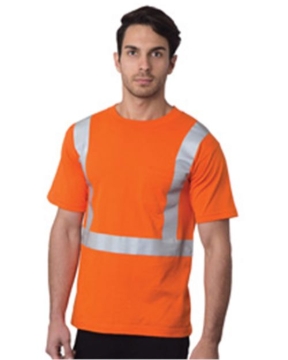 Bayside - Unisex USA-Made High Visibility Pocket T-Shirt - 3771