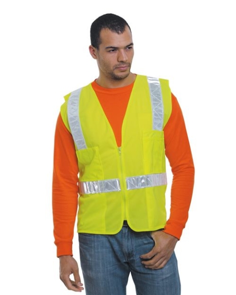 Bayside - Unisex USA-Made ANSI Surveyor's Vest Class 2 - 3788