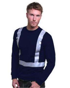 Bayside - Men's USA-Made Hi-Visibility Long Sleeve T-Shirt - 3761