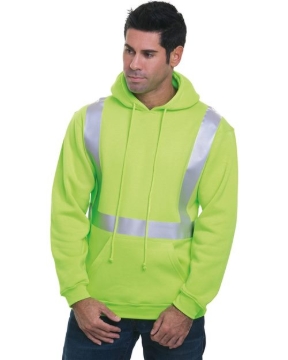 Bayside - Unisex USA-Made Hi-Visibility Hooded Sweatshirt - 3796