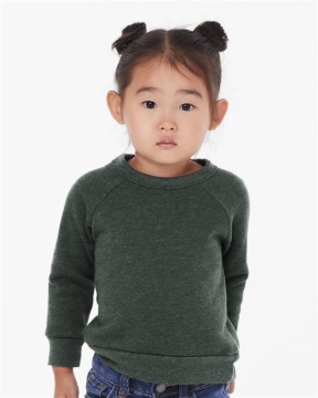 BELLA + CANVAS - Toddler Sponge Fleece Raglan Crewneck Sweatshirt - 3901T