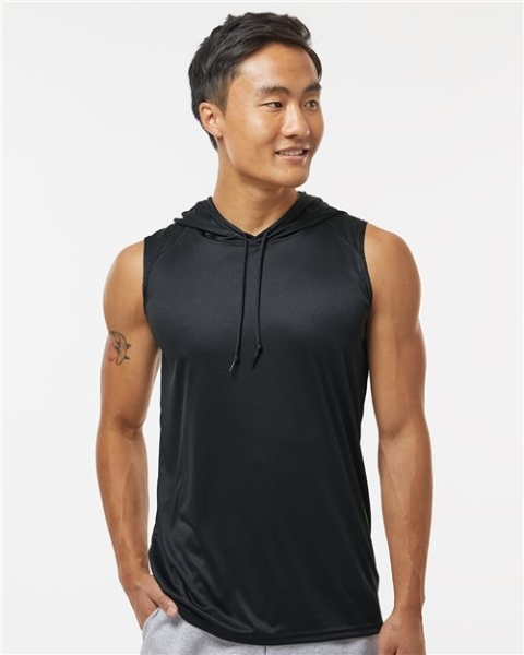 Badger - Men's B-Core Sleeveless Hooded T-Shirt - 4108