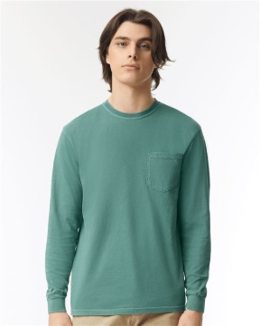 Comfort Colors - Unisex Garment-Dyed Heavyweight Long Sleeve Pocket T-Shirt - 4410