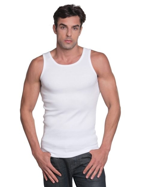 Bayside - Unisex USA-Made 2x1 Ribbed Tank Top - 4573
