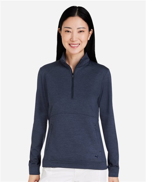Puma Golf - Women's Cloudspun Rockaway Quarter-Zip Pullover - 535516