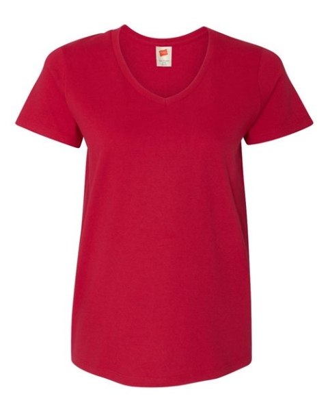 Hanes - Women's Essential-T V-Neck T-Shirt - 5780