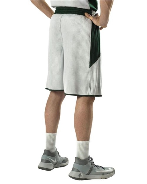 Alleson Athletic - Men's Single Ply Reversible Basketball Shorts - 589PSP
