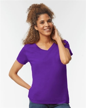 Gildan - Women's Heavy Cotton™ V-Neck T-Shirt - 5V00L