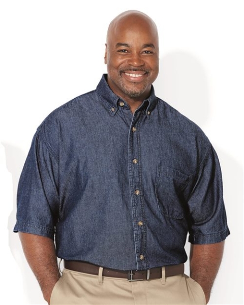 Sierra Pacific - Men's Tall Denim Short Sleeve Shirt - 6211