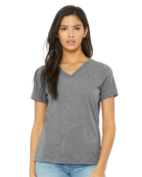 BELLA + CANVAS - Women's Relaxed Triblend V-Neck Tee - 6415