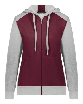 Maroon/ Grey Heather