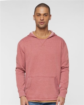 LAT - Unisex Vintage Wash Fleece Hoodie Sweatshirt - 6936