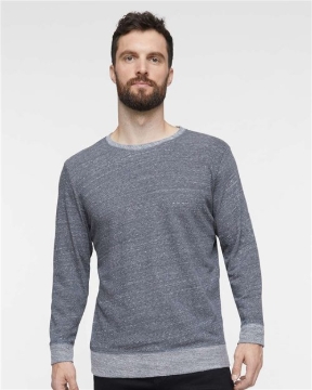 LAT - Unisex Harborside Mélange French Terry Crewneck Sweatshirt - 6965