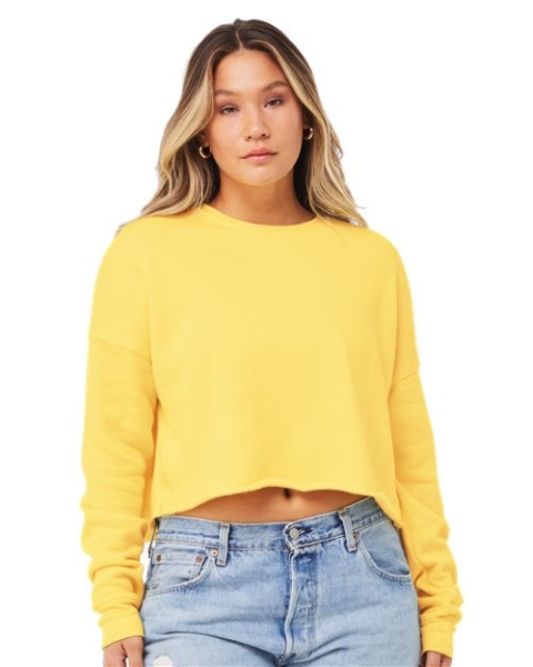 BELLA + CANVAS - Women's Crop Fleece Crewneck Sweatshirt - 7503