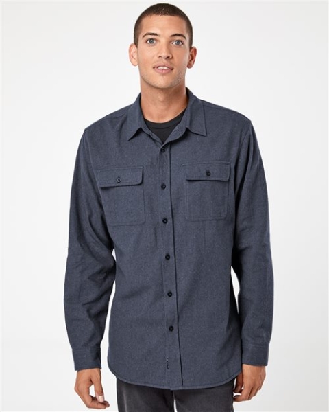 Burnside - Men's Solid Flannel Shirt - 8200