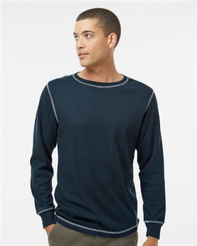 J. America - Men's Vintage Thermal Long Sleeve T-Shirt - 8238