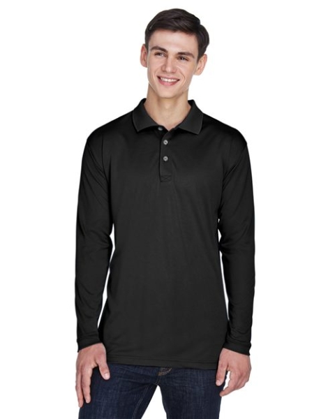 UltraClub - Men's Cool & Dry Sport Long Sleeve Polo - 8405LS
