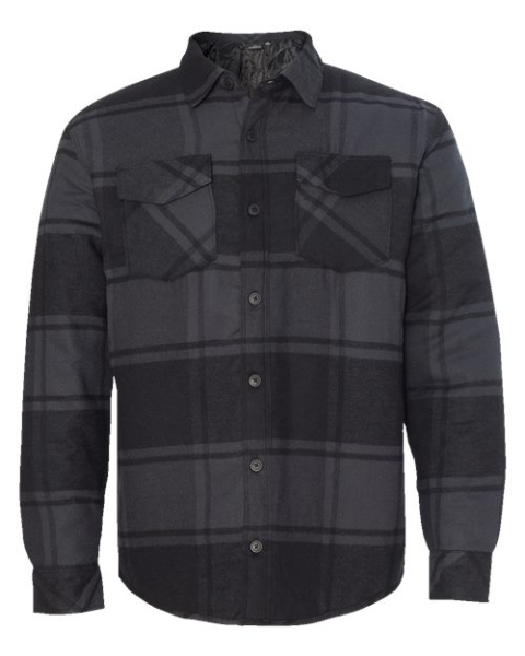 Burnside - Men's Quilted Flannel Shirt Jacket - 8610