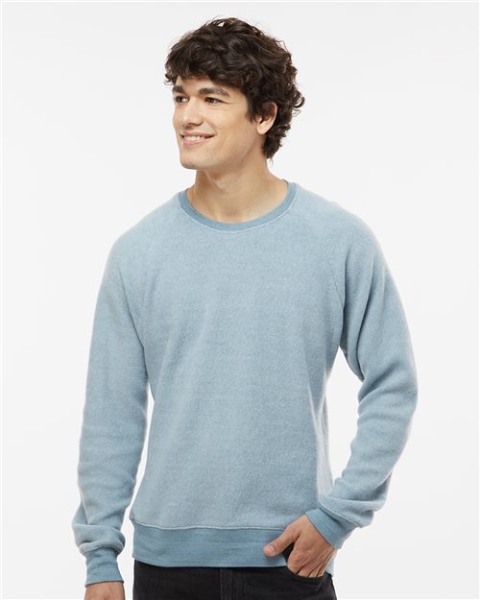 J. America - Unisex Flip Side Fleece Crewneck Sweatshirt - 8710