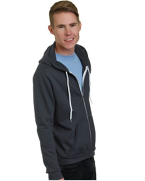Bayside - Unisex USA-Made Full-Zip Fleece HoodedSweatshirt - 875