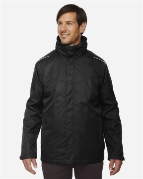 CORE365 - Men's Tall Region 3-in-1 Jacket with Fleece Liner - 88205T