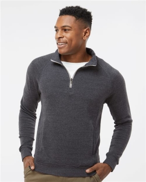 J. America - Men's Triblend Quarter-Zip Sweatshirt - 8869