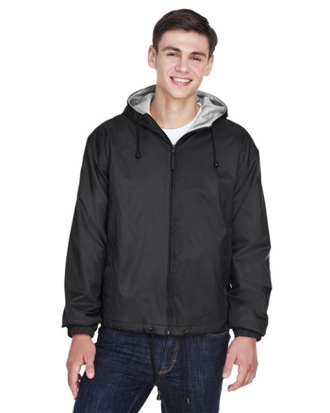 UltraClub - Unisex Fleeced Lined Hooded Jacket - 8915