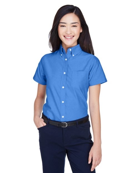 UltraClub - Women's Classic Wrinkle-Resistant Short Sleeve Oxford - 8973