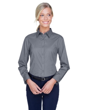 UltraClub - Women's Whisper Twill Dress Shirt - 8976