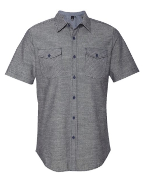 Burnside - Men's Chambray Short Sleeve Shirt - 9255