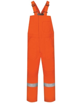 Bulwark - Men's Tall Deluxe Insulated Bib Overall with Reflective Trim - EXCEL FR® ComforTouch - BLCST