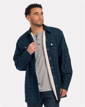 Boxercraft - Men's Flannel Sherpa Workshirt Jacket - BM7601