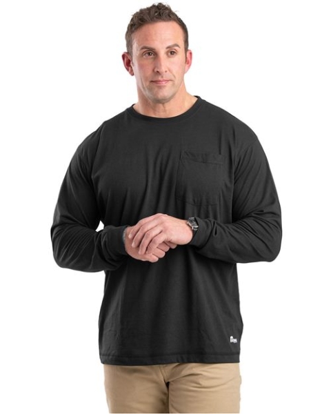 Berne Apparel - Men's Tall Performance Long Sleeve Pocket T-Shirt - BSM39T