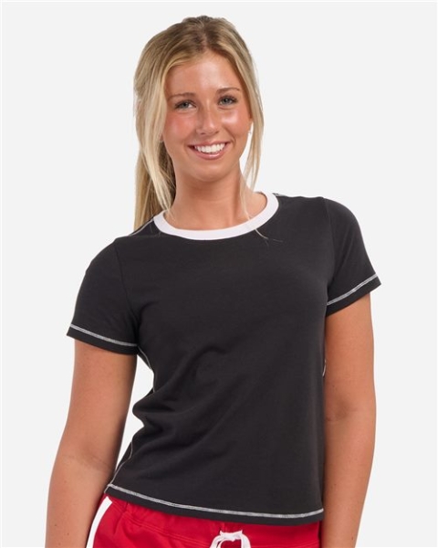 Boxercraft - Women's Contrast Stitch Baby Tee - BW2106
