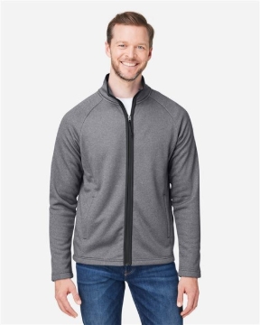 CORE365 - Men's Venture Heathered Stripe Full-Zip Jacket - CE72