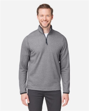 CORE365 - Men's Venture Heathered Stripe Quarter-Zip Pullover - CE73