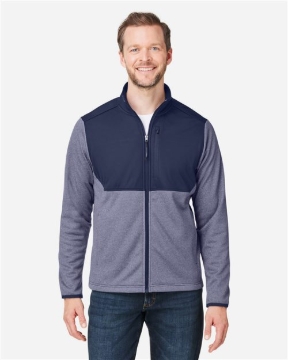 CORE365 - Men's Venture Heathered Stripe Hybrid Jacket - CE74