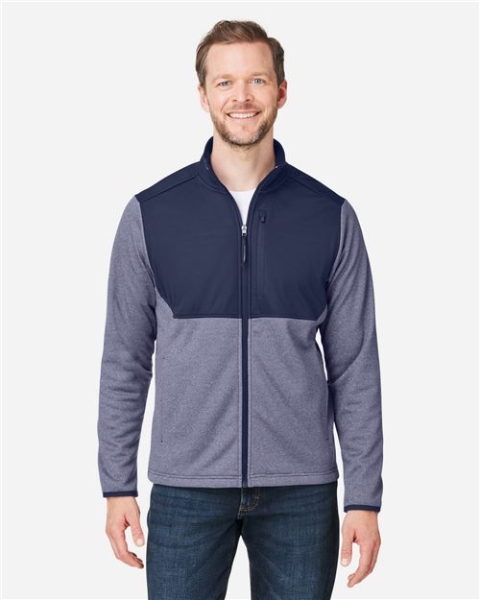 CORE365 - Men's Venture Heathered Stripe Hybrid Jacket - CE74