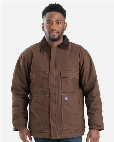 Berne Apparel - Men's Highland Washed Chore Jacket - CH377