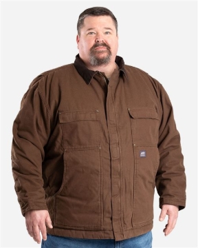Berne Apparel - Men's Tall Highland Washed Chore Coat - CH377T